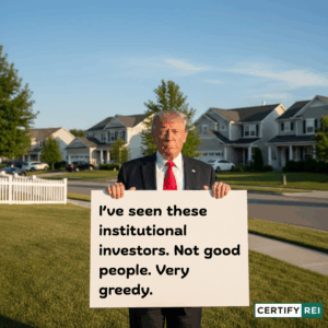 President Trump in Suburban Neighborhood